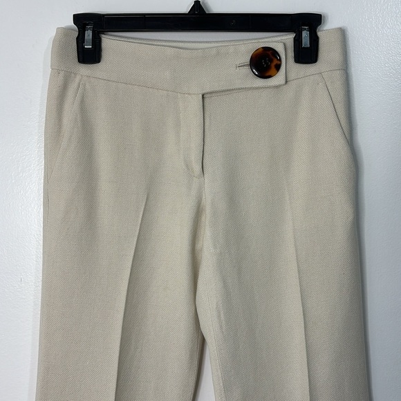 Tory Burch Silk Blend Wide Leg Flare Trousers Pants Size 0 - Picture 3 of 8